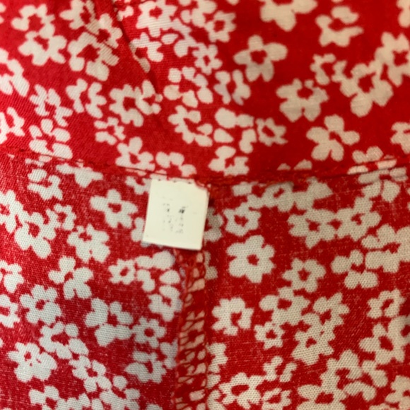 Red & White Sleeveless Floral Mini Dress V-Neck Women’s Sz M EUC - Picture 4 of 7